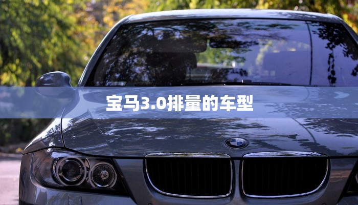 宝马3.0排量的车型